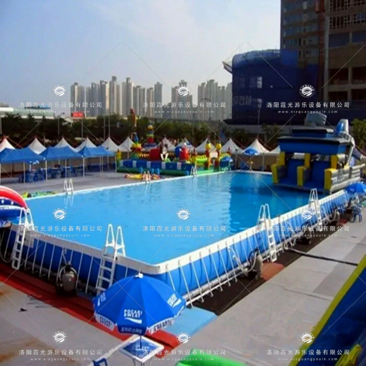 重庆广告支架游泳池